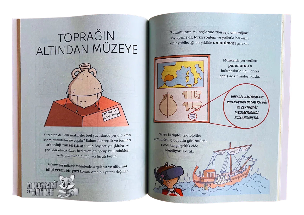 Çocuklar İçin Arkeoloji El Kitabı (3+ Yaş) - Okuyan Tilki