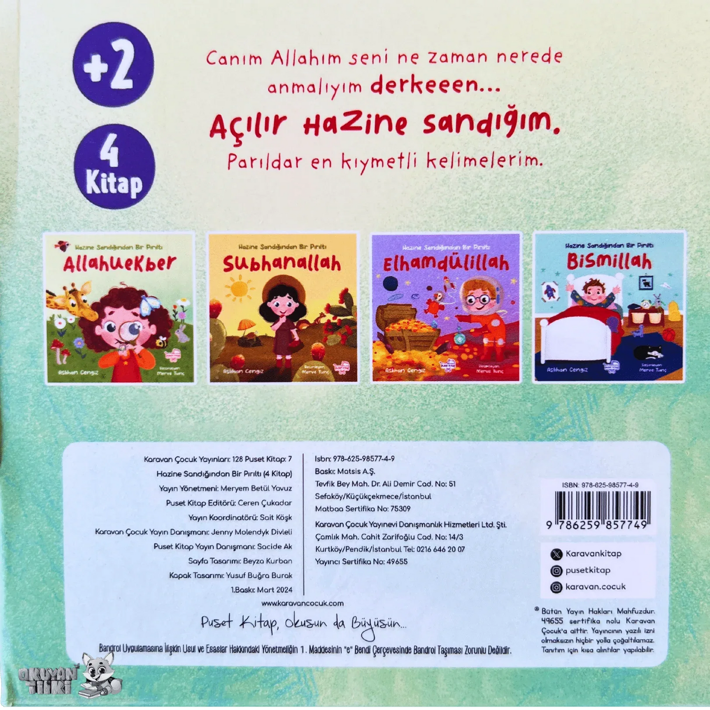 Hazine Sandığı (4 Kitap, 2+ Yaş) - Okuyan Tilki