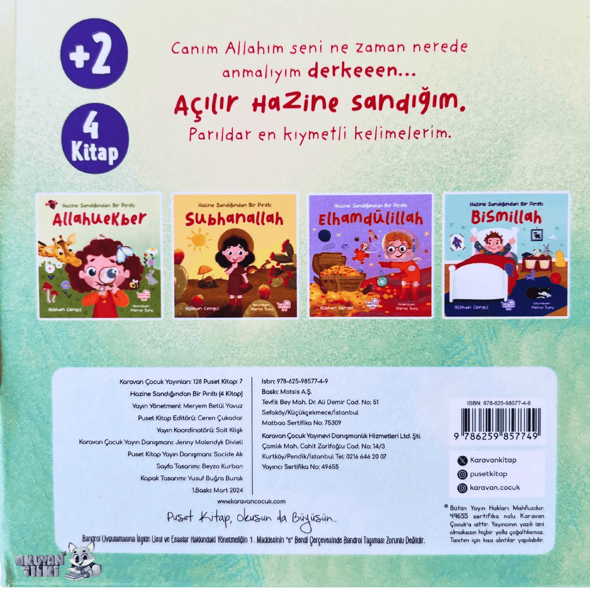 Hazine Sandığı (4 Kitap, 2+ Yaş) - Okuyan Tilki