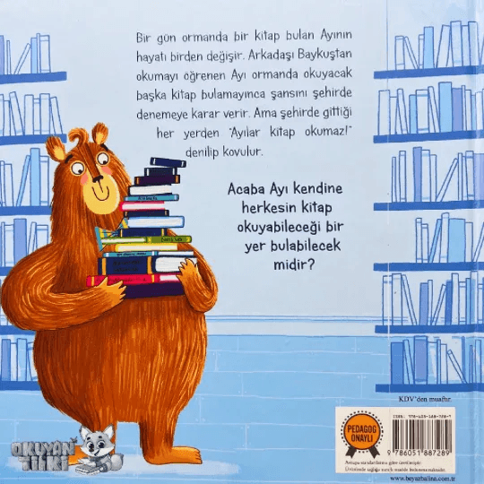Ayılar Kitap Okumaz - Organik Kitap (4+ Yaş) - Okuyan Tilki