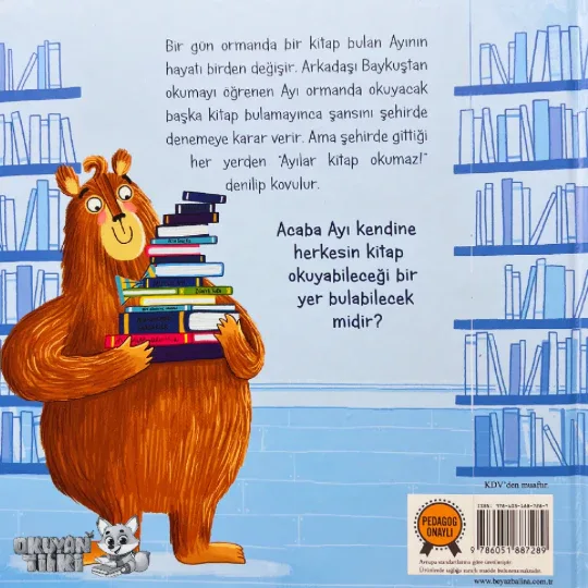 Ayılar Kitap Okumaz - Organik Kitap (4+ Yaş) - Okuyan Tilki