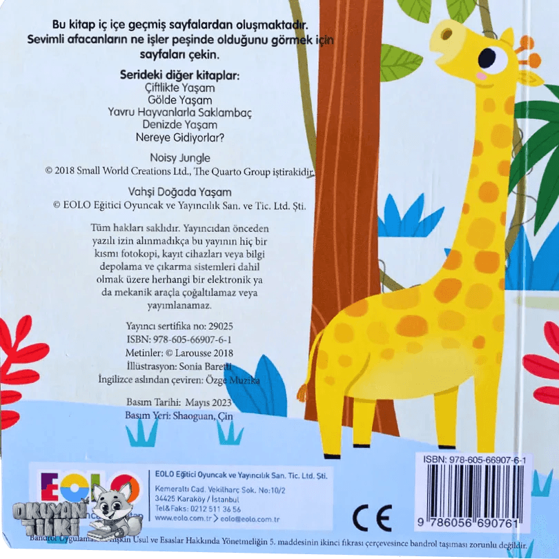 Sürgülü Kitap - Vahşi Doğada Yaşam (2+ Yaş) - Okuyan Tilki
