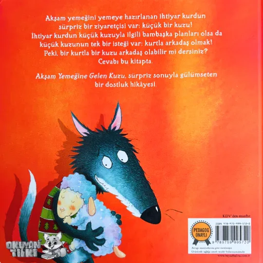 Akşam Yemeğine Gelen Kuzu - Organik Kitap (4+ Yaş) - Okuyan Tilki