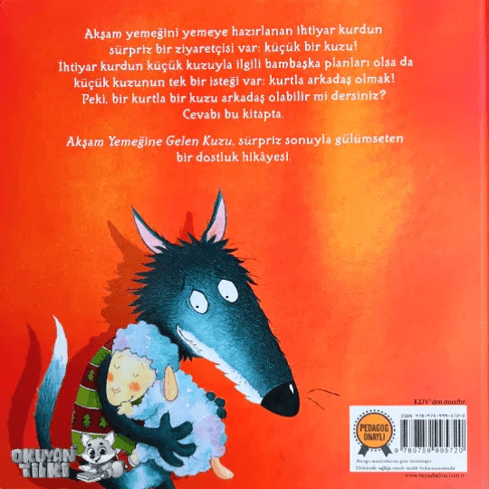 Akşam Yemeğine Gelen Kuzu - Organik Kitap (4+ Yaş) - Okuyan Tilki
