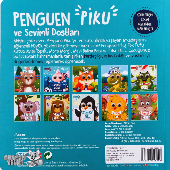 Penguen Piku ve Sevimli Dostları – Bu Kocaman Gözler Kimin? (1+ Yaş)