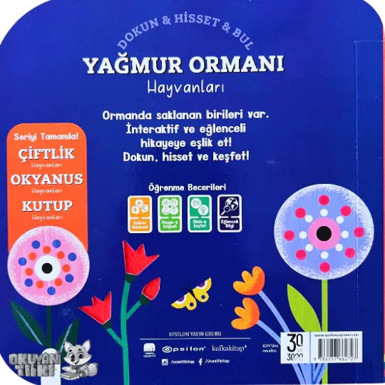Dokun & Hisset & Bul-Yağmur Ormanı Hayvanları (Fühlbuch, 2+ Yaş) - Okuyan Tilki