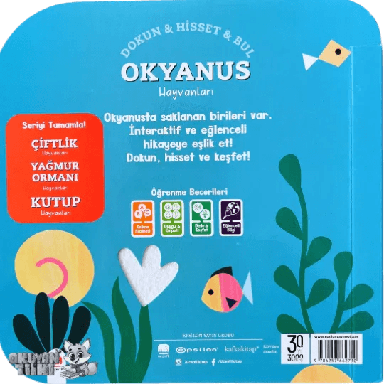 Dokun & Hisset & Bul-Okyanus Hayvanları (Fühlbuch, 2+ Yaş) - Okuyan Tilki