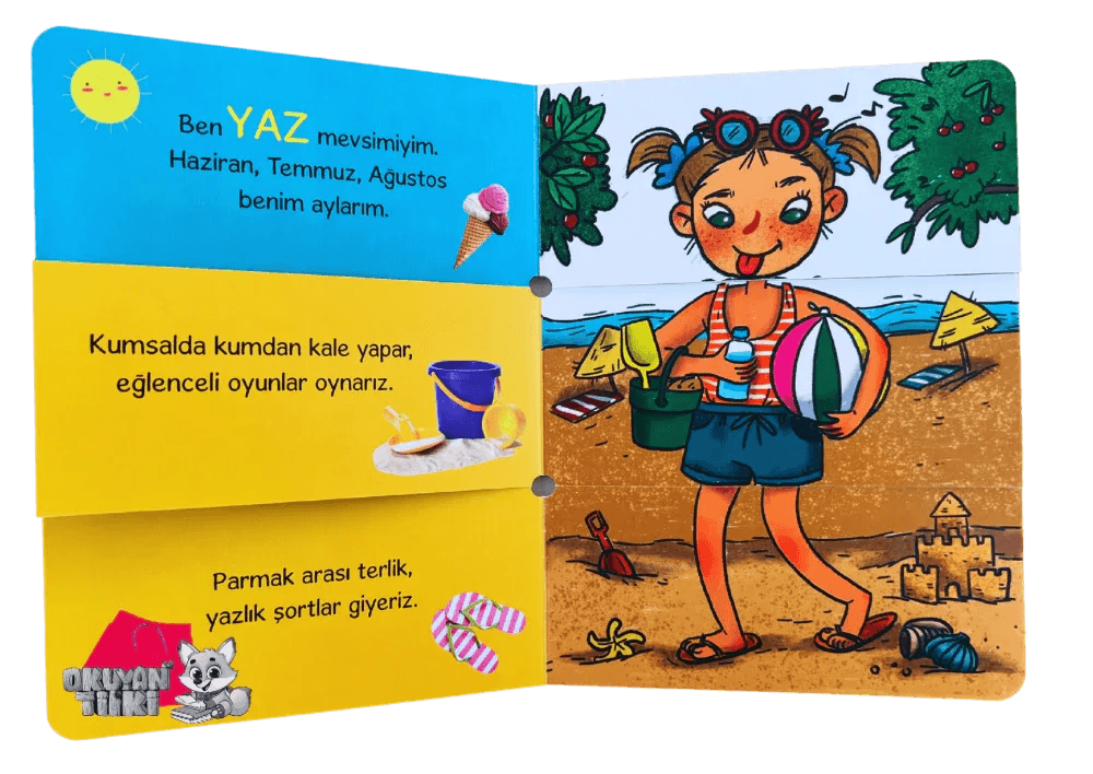 Karıştır Eşleştir – Mevsimleri Keşfet (2+ Yaş) - Okuyan Tilki