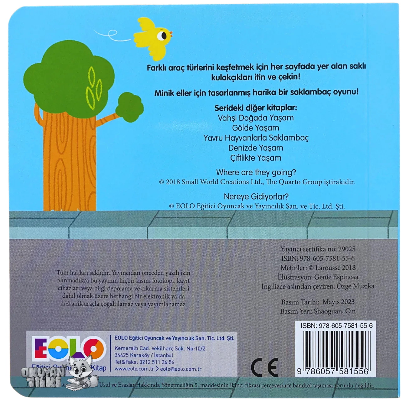 Sürgülü Kitap - Nereye Gidiyorlar? (2+ Yaş) - Okuyan Tilki