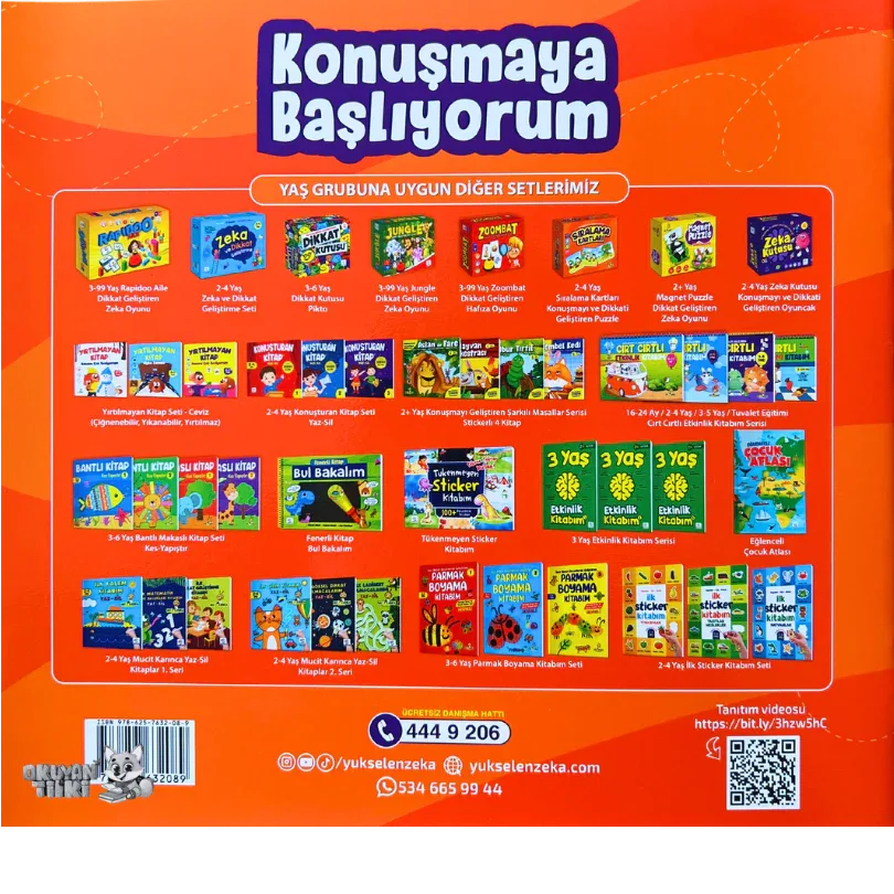 Konuşmaya Başlıyorum 1 - Yaz Sil (2-4 Yaş) - Okuyan Tilki