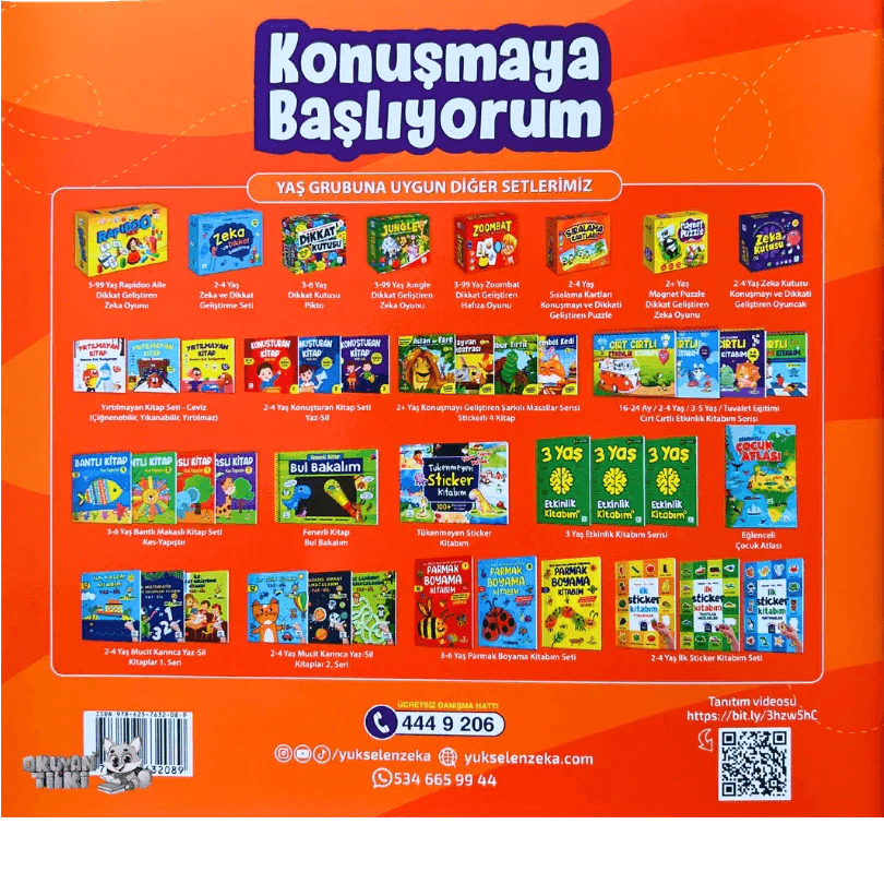Konuşmaya Başlıyorum 1 - Yaz Sil (2-4 Yaş) - Okuyan Tilki