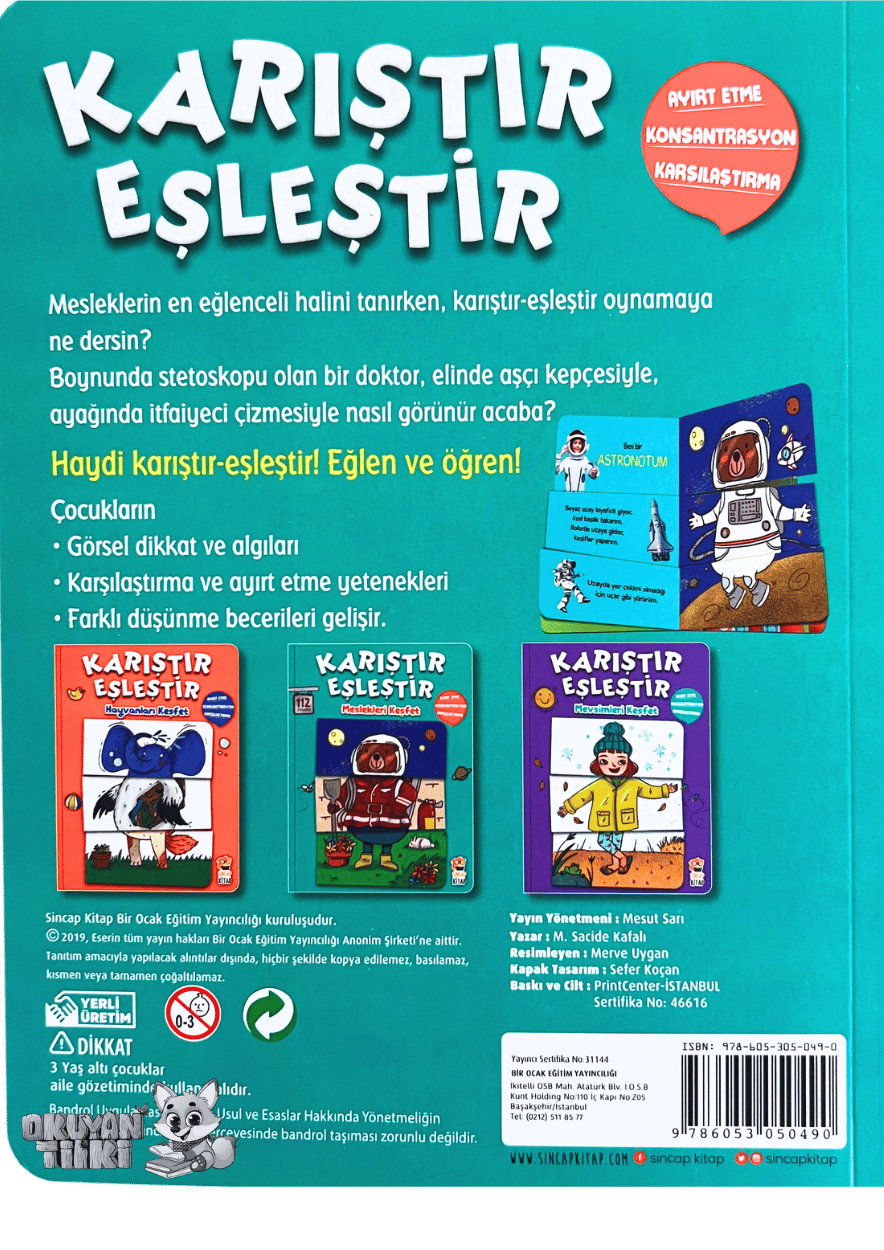 Karıştır Eşleştir – Meslekleri Keşfet (2+ Yaş)