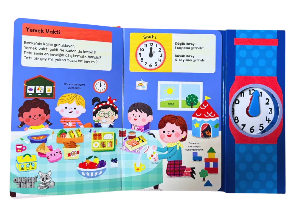 İlk Kitaplarım – Saatleri Öğreniyorum (0+ Yaş) - Okuyan Tilki