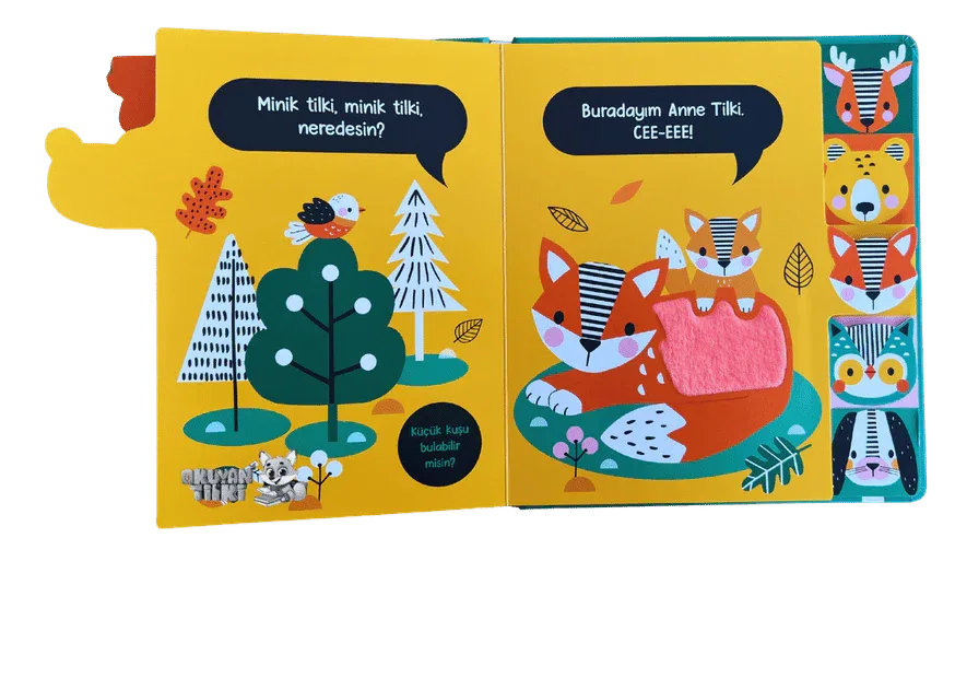 Cee-Eee Dokun Hisset Sevimli Orman Hayvanları (0+ Yaş) - Okuyan Tilki