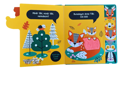 Cee-Eee Dokun Hisset Sevimli Orman Hayvanları (0+ Yaş) - Okuyan Tilki