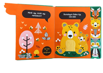 Cee-Eee Dokun Hisset Sevimli Orman Hayvanları (0+ Yaş) - Okuyan Tilki
