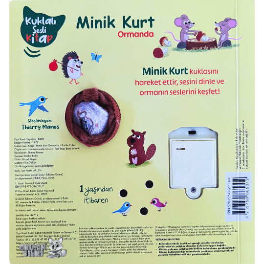 Minik Kurt Ormanda (Kuklalı Sesli Kitap, Soundbuch)