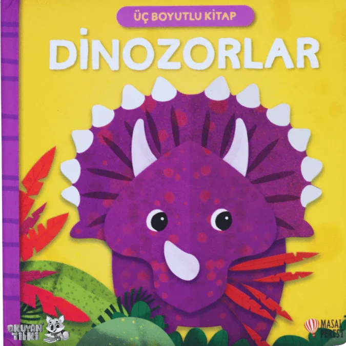 Üç Boyutlu Kitap - Dinozorlar (1+ Yaş) - Okuyan Tilki