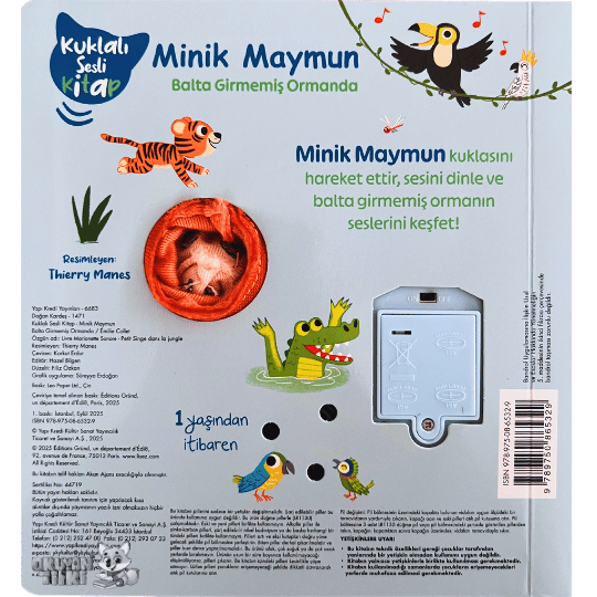 Minik Maymun Balta Girmemiş Ormanda (Kuklalı Sesli Kitap, Soundbuch)