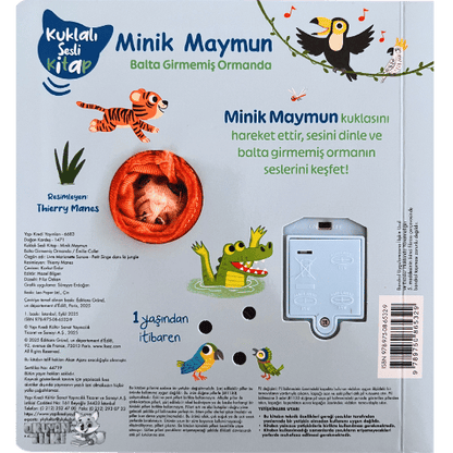 Minik Maymun Balta Girmemiş Ormanda (Kuklalı Sesli Kitap, Soundbuch)