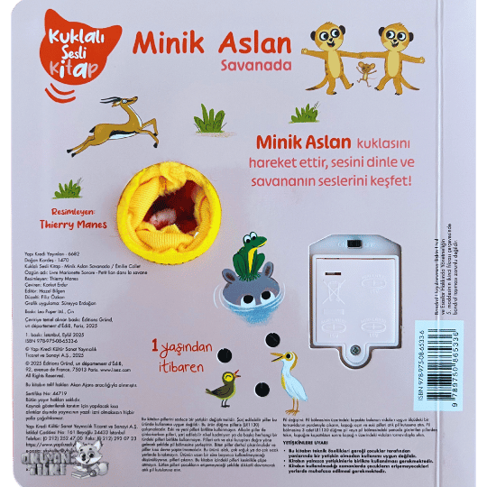 Minik Aslan Savanada (Kuklalı Sesli Kitap, Soundbuch)