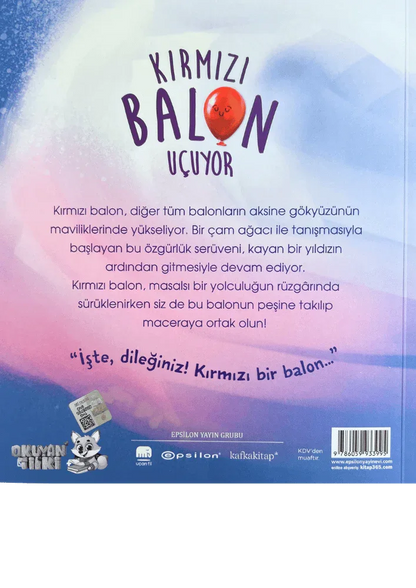 Kırmızı Balon Uçuyor (3+ Yaş) - Okuyan Tilki