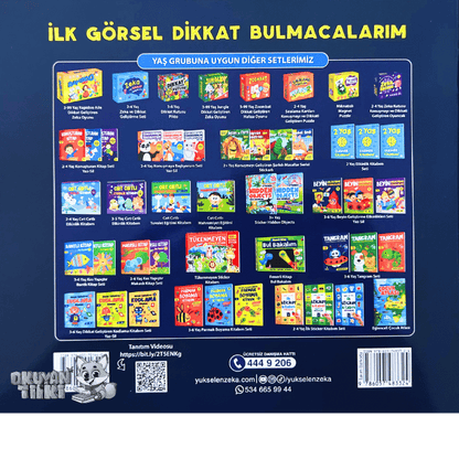 Ilk Görsel Dikkat Bulmacalarım - Yaz Sil (2-4 Yaş)