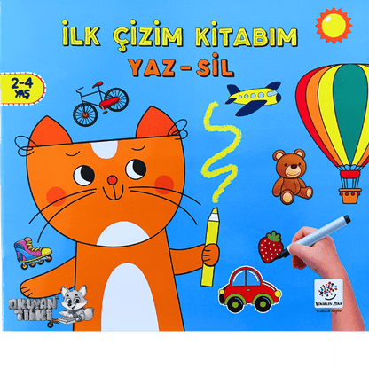 Ilk Çizim Kitabım - Yaz Sil (2-4 Yaş)