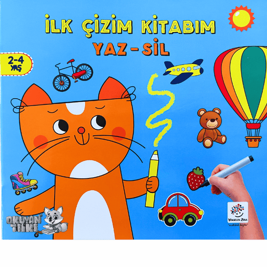 Ilk Çizim Kitabım - Yaz Sil (2-4 Yaş)