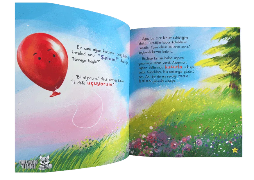 Kırmızı Balon Uçuyor (3+ Yaş) - Okuyan Tilki