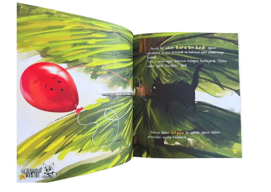 Kırmızı Balon Uçuyor (3+ Yaş) - Okuyan Tilki