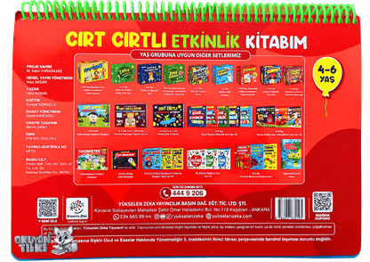 4-6 Yaş Cırt Cırtlı Etkinlik Kitabım