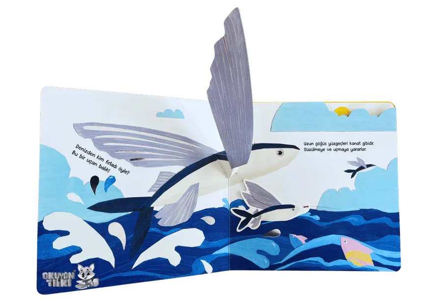 Bebeğimle Hayvanlar Âleminde - Uzun, Uzun, Çok Uzun (1+ Yaş, 3D Kitap) - Okuyan Tilki