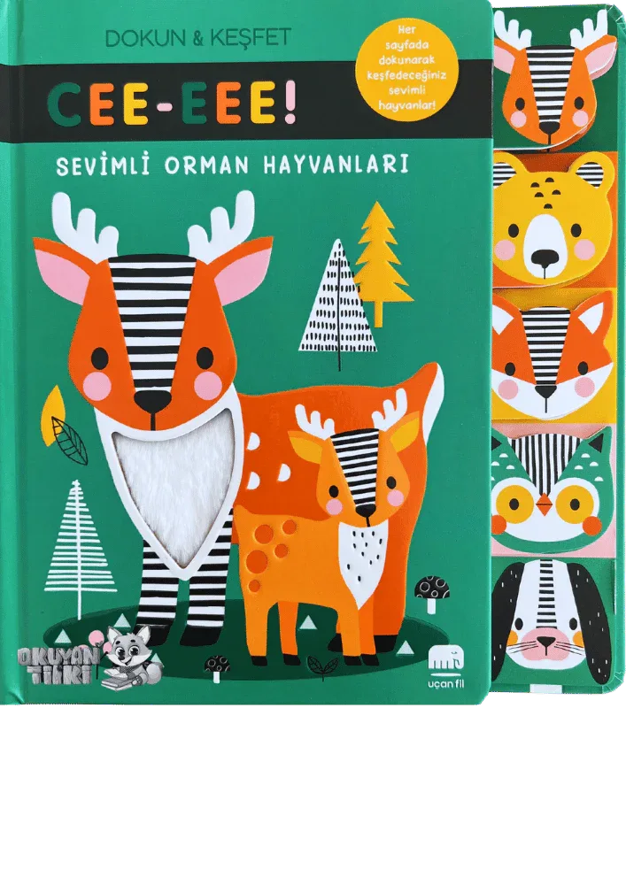 Cee-Eee Dokun Hisset Sevimli Orman Hayvanları (0+ Yaş) - Okuyan Tilki