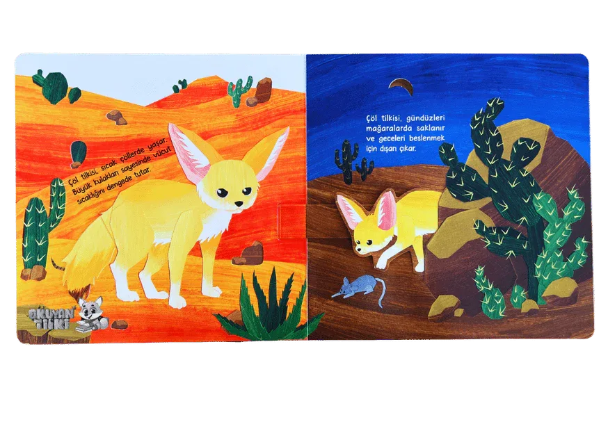 Bebeğimle Hayvanlar Âleminde - Büyük, Büyük, Çok Büyük (1+ Yaş, 3D Kitap) - Okuyan Tilki