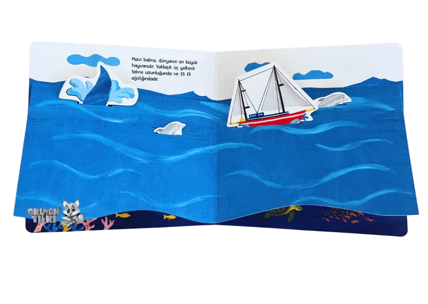 Bebeğimle Hayvanlar Âleminde - Büyük, Büyük, Çok Büyük (1+ Yaş, 3D Kitap) - Okuyan Tilki