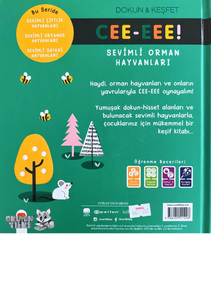 Cee-Eee Dokun Hisset Sevimli Orman Hayvanları (0+ Yaş) - Okuyan Tilki