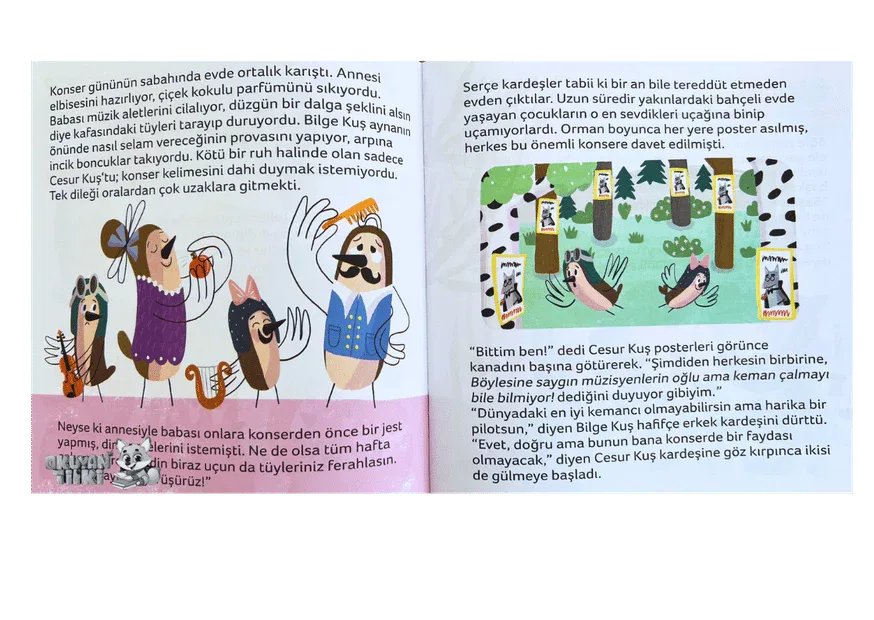 Cesur Kuş ve Bilge Kuş Konseri Kurtarıyor (2+ Yaş) - Okuyan Tilki