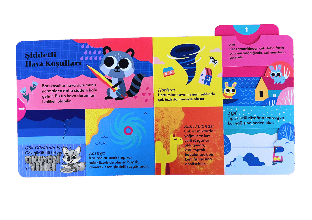 Kıpır Kıpır Hareketli Kitabım – Hava Durumu (3+ Yaş)