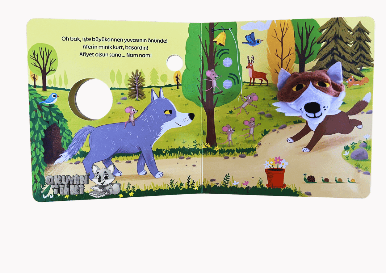 Minik Kurt Ormanda (Kuklalı Sesli Kitap, Soundbuch)