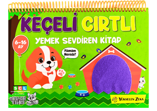 6-16 Ay İlk Cırt Cırtlı Keçeli Etkinlik Kitabım - Yemek Sevdiren Kitap