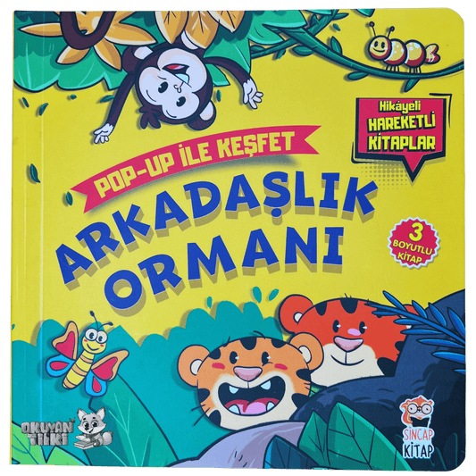 Arkadaşlık Ormanı – Pop Up ile Keşfet (3D Kitap, 2+ Yaş) - Okuyan Tilki