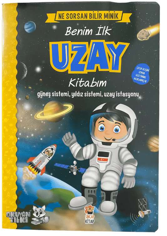 Ne Sorsan Bilir Minik – Benim İlk Uzay Kitabım (İngilizce Destekli, 1+ Yaş) - Okuyan Tilki