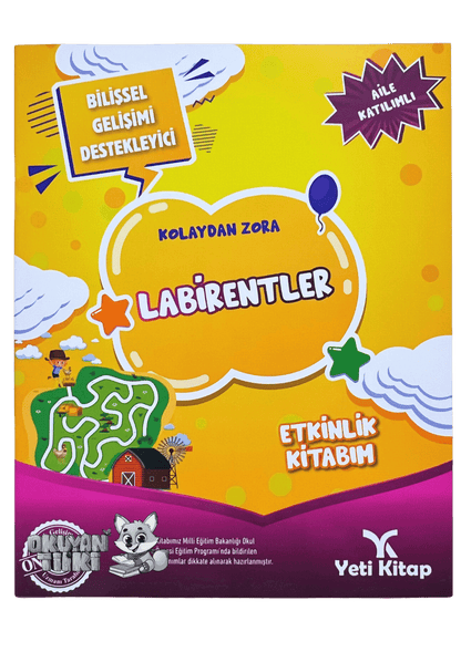 Kolaydan Zora Etkinlik Kitabım - Labirentler (5+ Yaş)