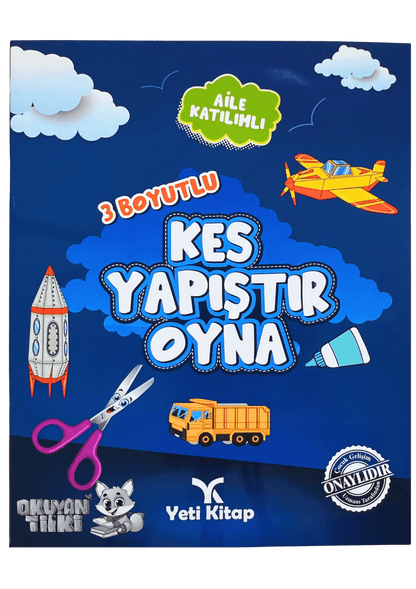 Kes Yapıştır Oyna 2 Kitabı (6+ Yaş, Mavi)