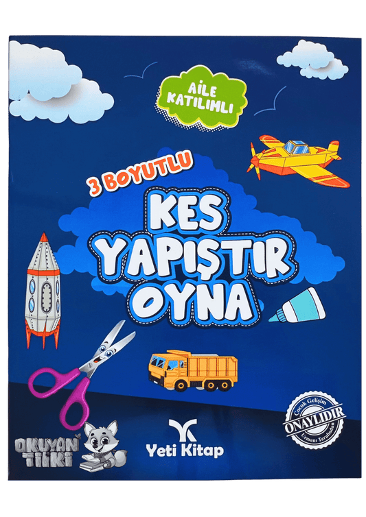 Kes Yapıştır Oyna 2 Kitabı (6+ Yaş, Mavi)