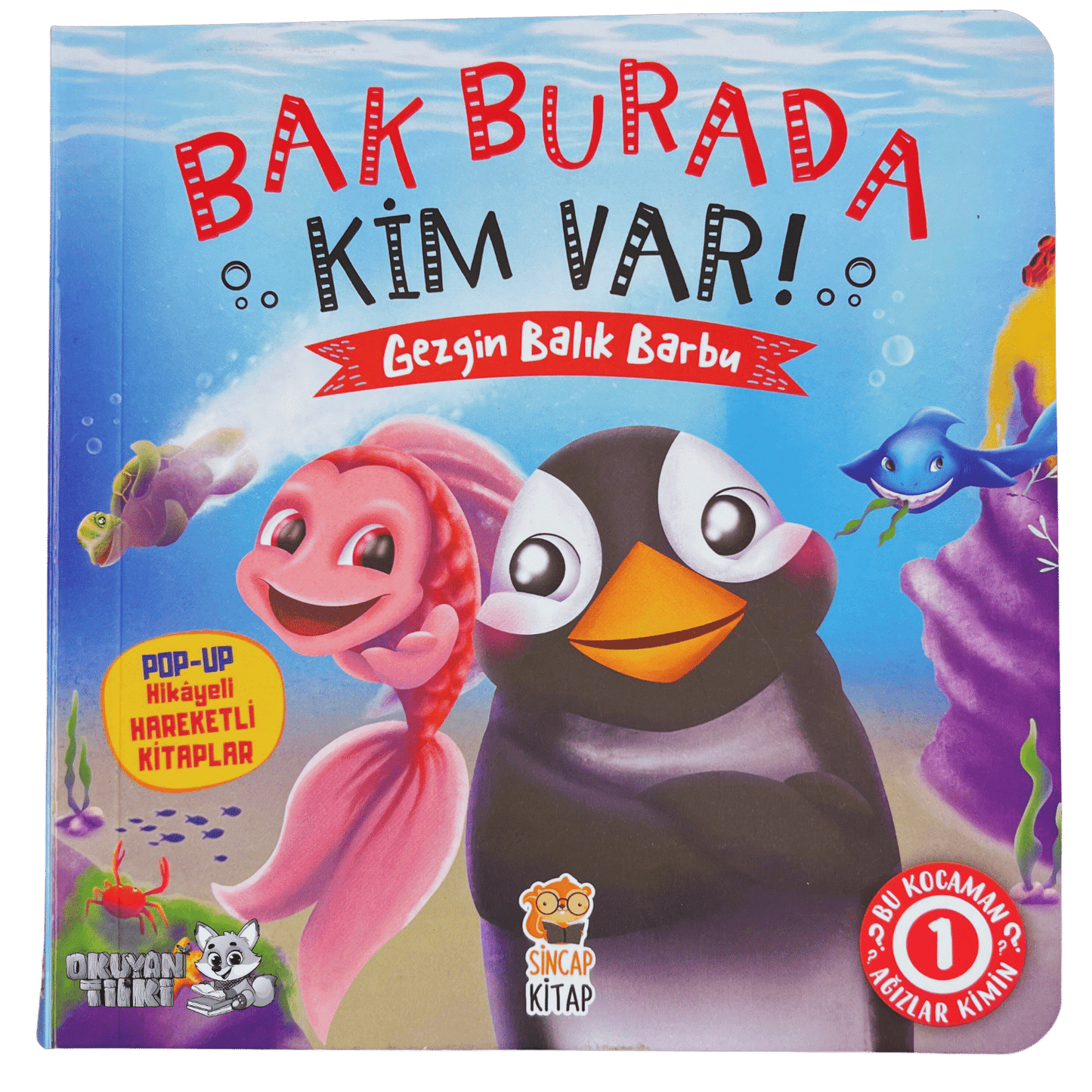 Bak Burada Kim Var - Gezgin Balık Barbu (3D Kitap, 2+ Yaş)