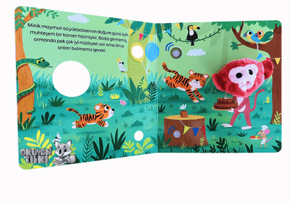 Minik Maymun Balta Girmemiş Ormanda (Kuklalı Sesli Kitap, Soundbuch)