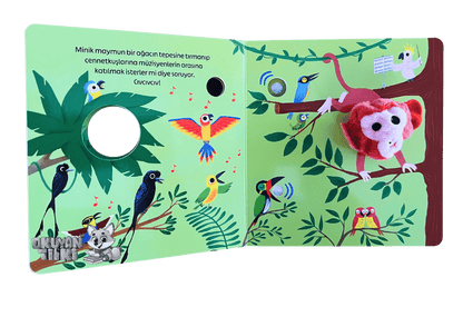 Minik Maymun Balta Girmemiş Ormanda (Kuklalı Sesli Kitap, Soundbuch)