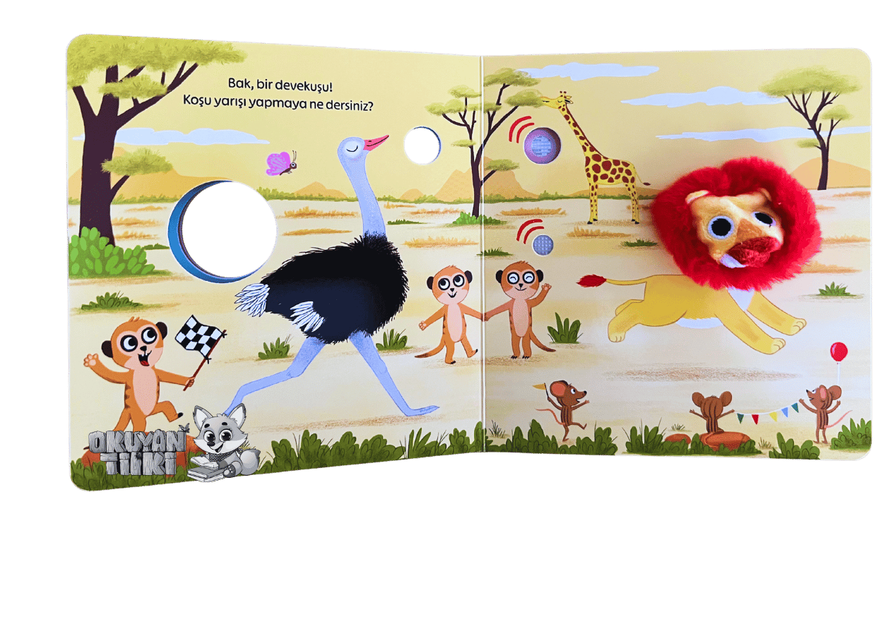 Minik Aslan Savanada (Kuklalı Sesli Kitap, Soundbuch)